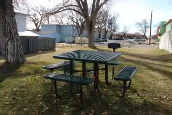 Iris St picnic table